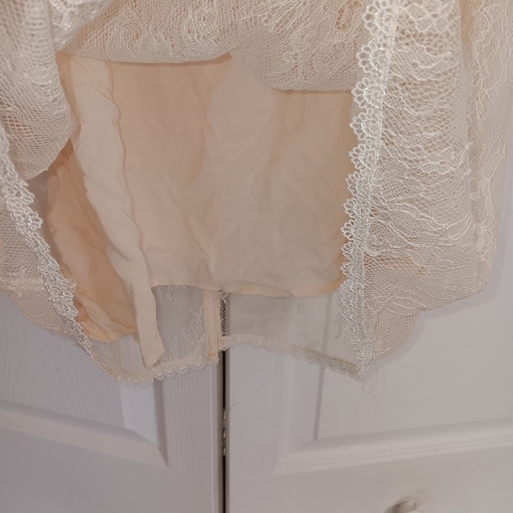 Free People Secret Admirer Mock Neck  Cream Lace Top. Size S. - Picture 10 of 15